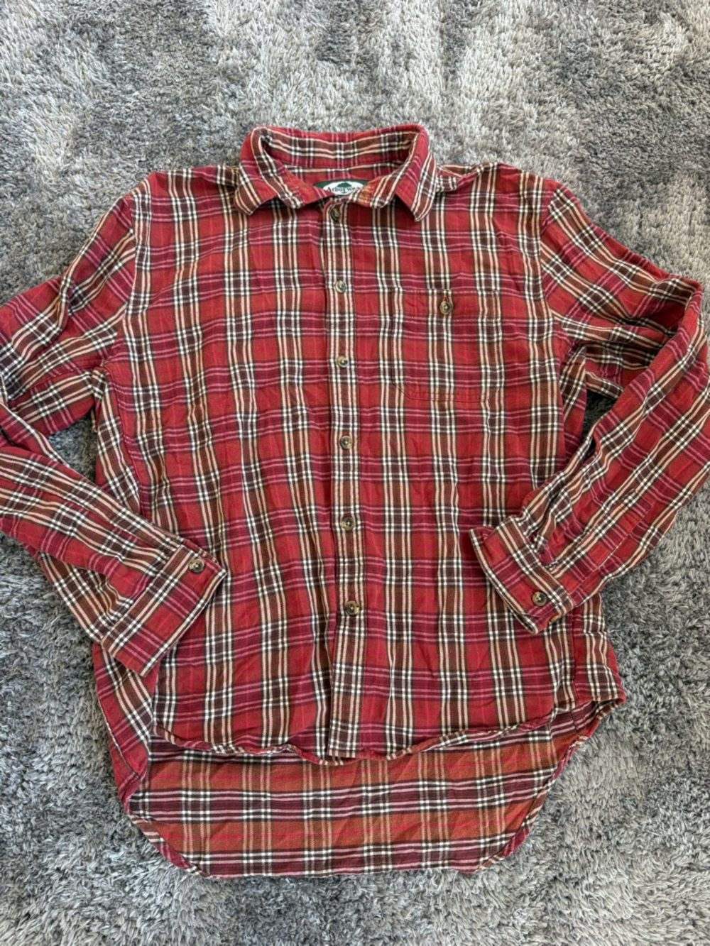 Arborwear Flannel Shirt Red Size Large